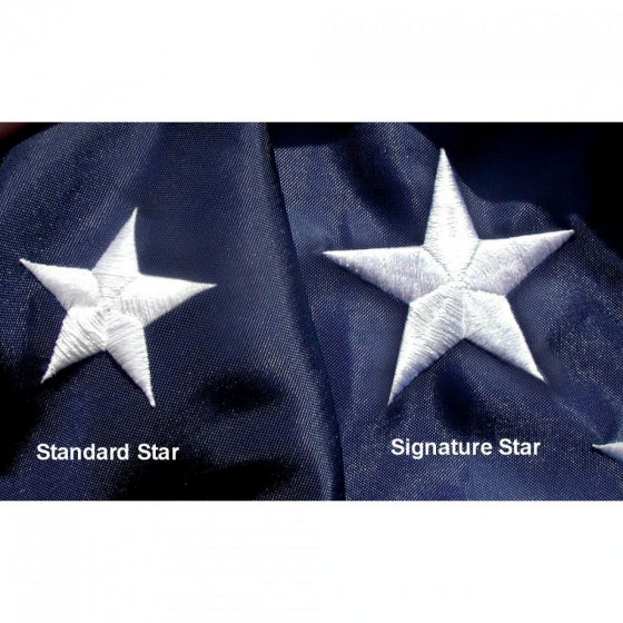 U.S. Signature Indoor / Parade Flag with Gold Fringe | Made in USA - Image 4